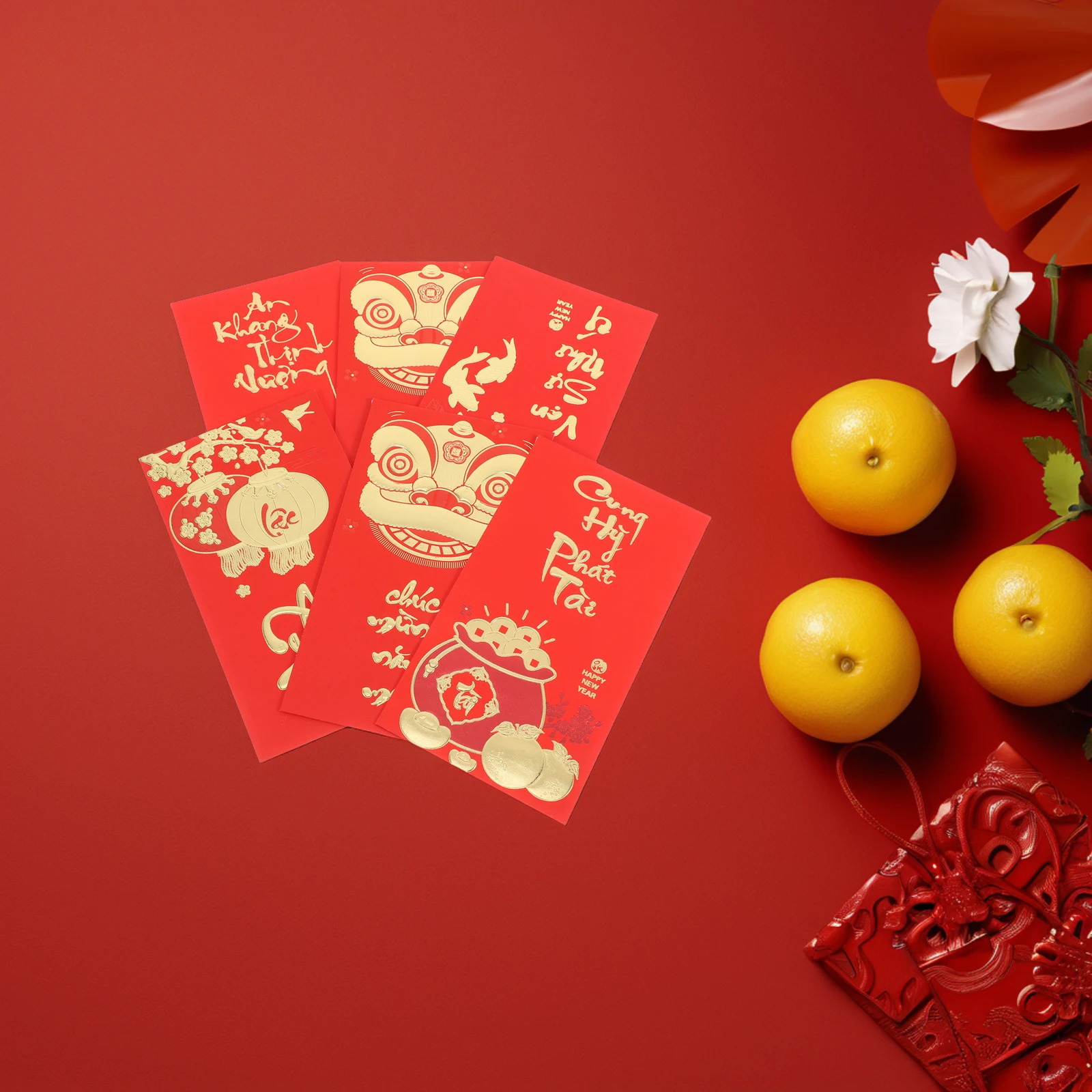 

36 Pcs Envelope Paper Envelopes Chinese New Year Supply Decorations Cards Prosperity Snake Year Printing Products