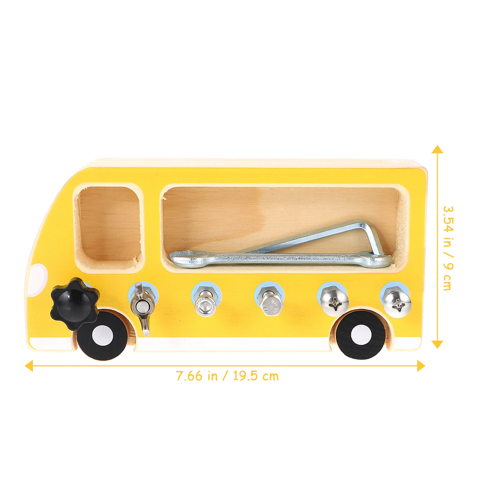 1 set 1 Set Holz Beschäftigt Bord Schraube Geschicklichkeit Training Für Kinder Pädagogisches Spielzeug Frühen Lernen Interaktive Bord Bedienen Bus