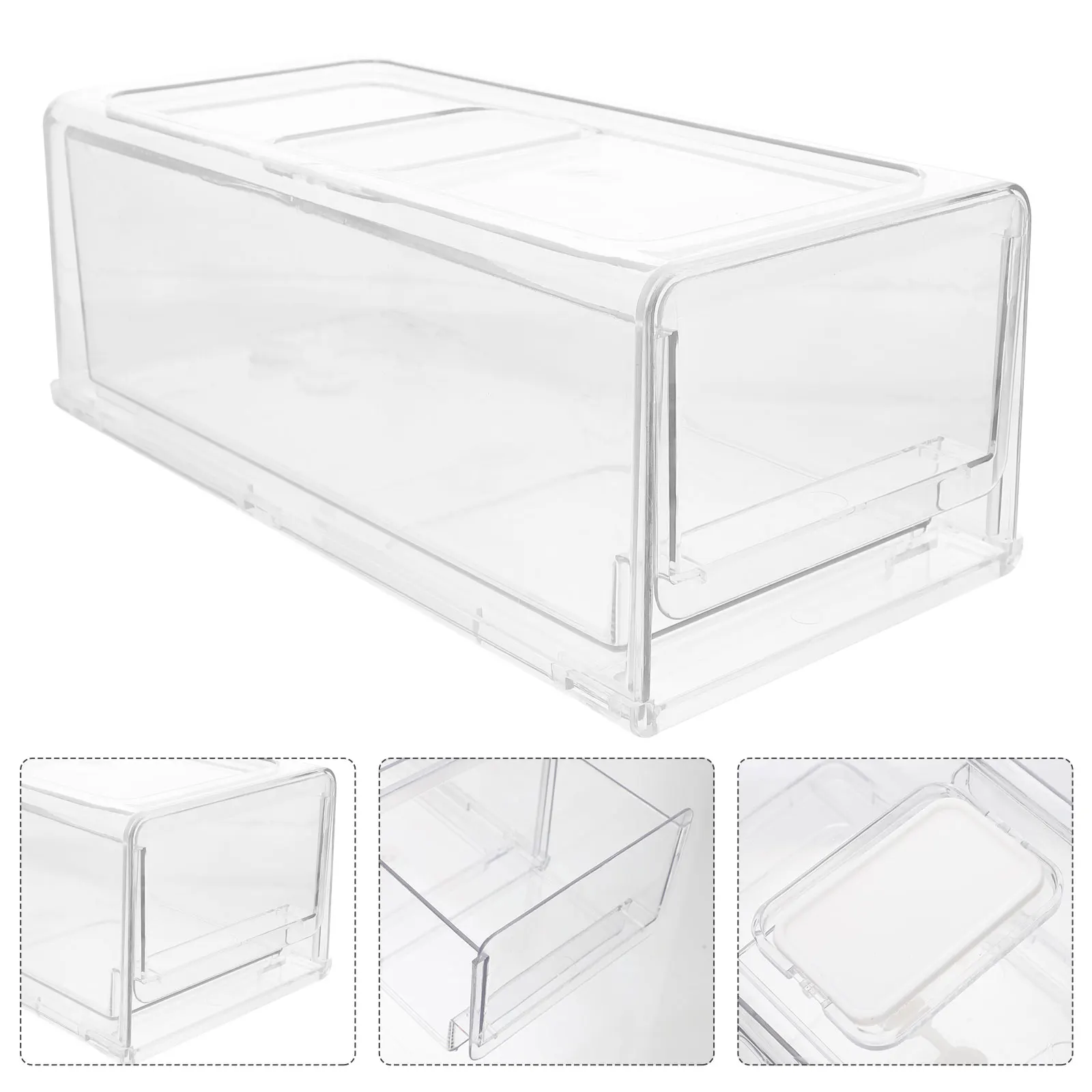 

Refrigerator Organizer Drawer Stackable Fridge Storage Container Box for Vegetables Fruit Maximize Space Potential