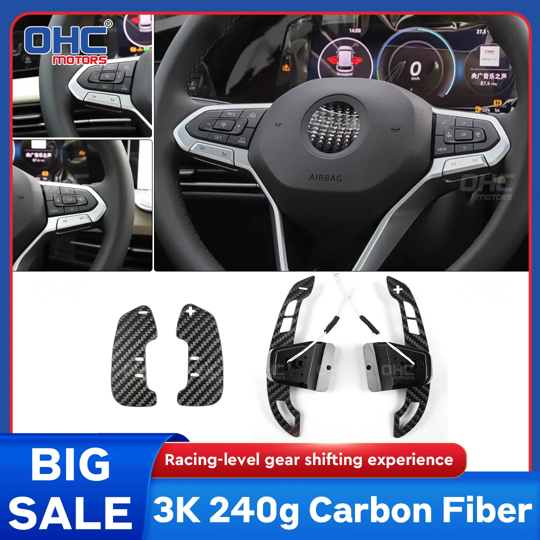 

Carbon Fiber Magnetic Paddle Shifters For Volkswagen VW Golf 8 MK8 GTI R R line 2021 2022 2023 2024 2025