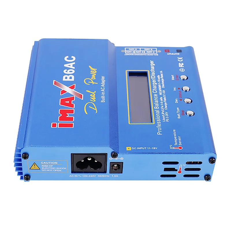

Excellent-For IMAX B6AC 80W RC Balance Charger+Tamiya Cable Digital Li- Life Nimh Nicd PB Lipo Battery Discharger US Plug Dur