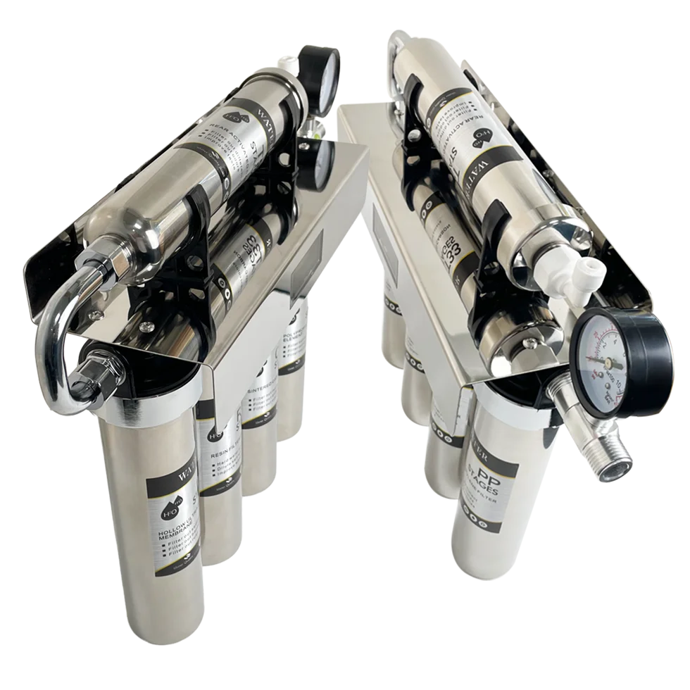 

Многоступенчатый автоматический фильтр для воды SWP57-4+1 с напоминанием о замене, активированным углем, ручным управлением, 180 л/ч, из нержавеющей стали 304