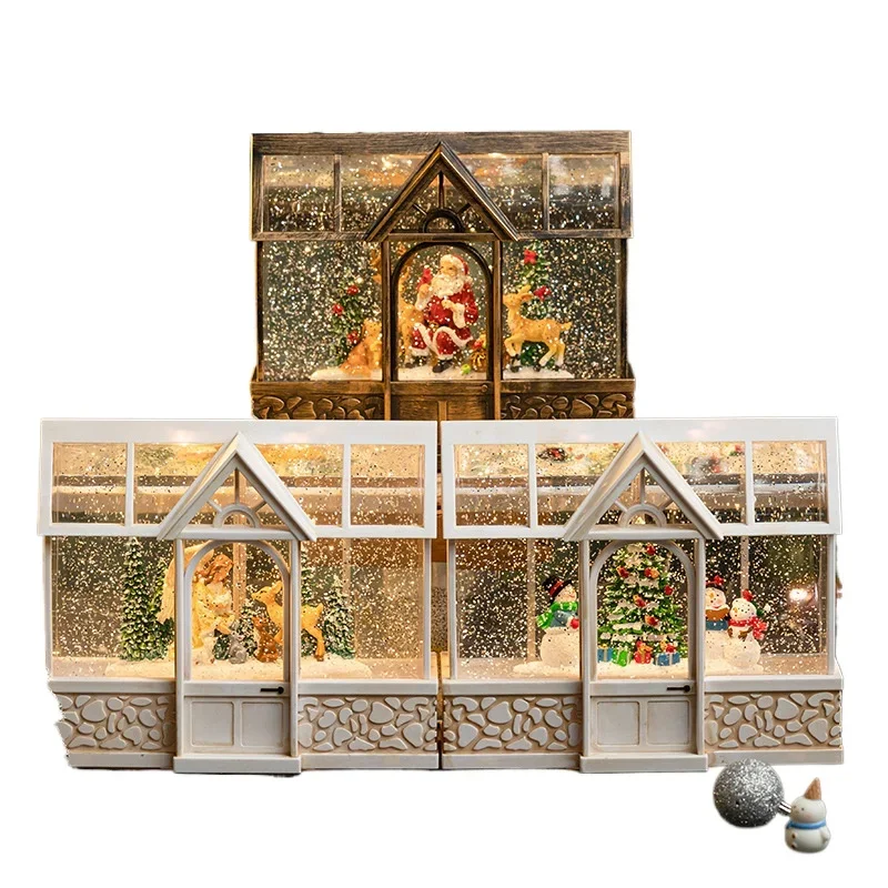 Christmas Eve children's birthday gift Santa Claus crystal ball music box sun room gift
