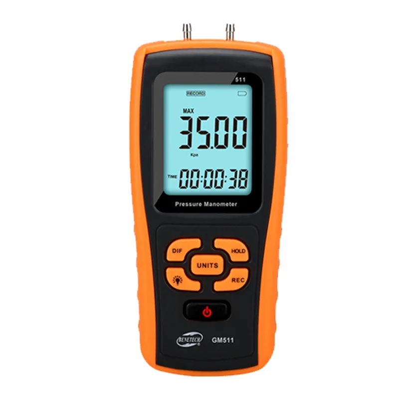 BENETECH Handheld Digital Pressure Gauge Tester Meter Manometer GM505 GM510 GM511 GM520