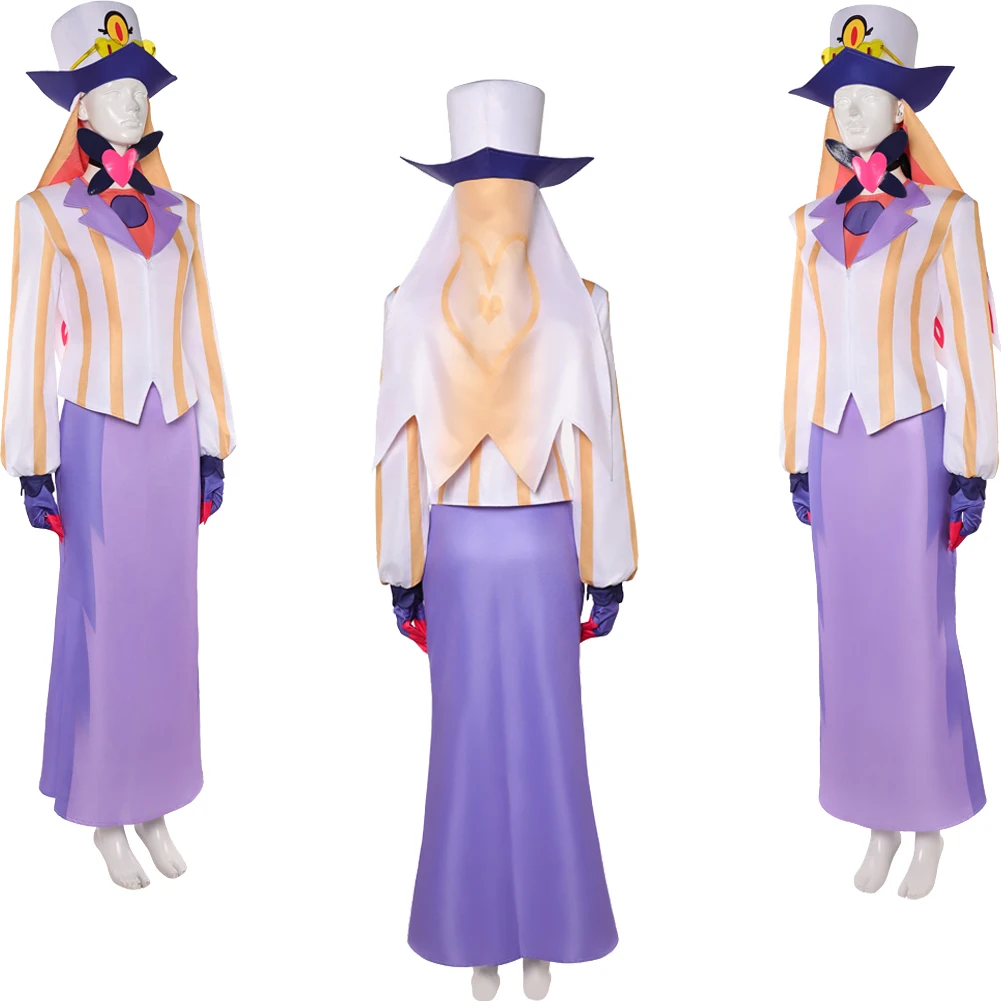 فندق التلفزيون الجحيم نزل السير Pentious تأثيري الملاك موحدة زي نظارات ملابس الرجال الكبار الذكور تمويه فانتازيا موحدة هالوين #2