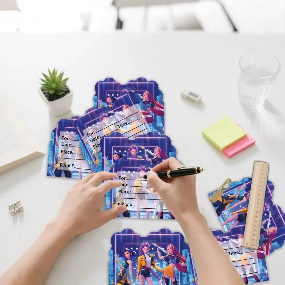 مجموعة جديدة من Dem Hunters Kpop لتزيين حفلات أعياد الميلاد للأطفال وحفلات استقبال المولود الجديد ومستلزمات الحفلات هدية #2