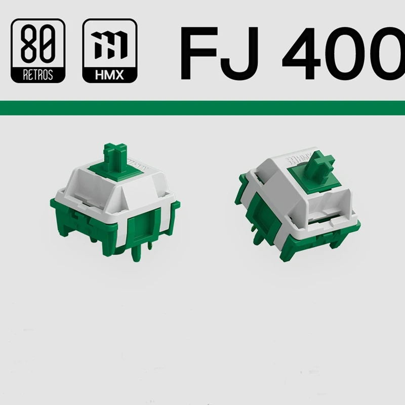 

80Retros X HMX FJ400 Film Switch 5Pins Linear Switches Factory Lubed Custom Mechanical Keyboard Accessories Game and Office Work