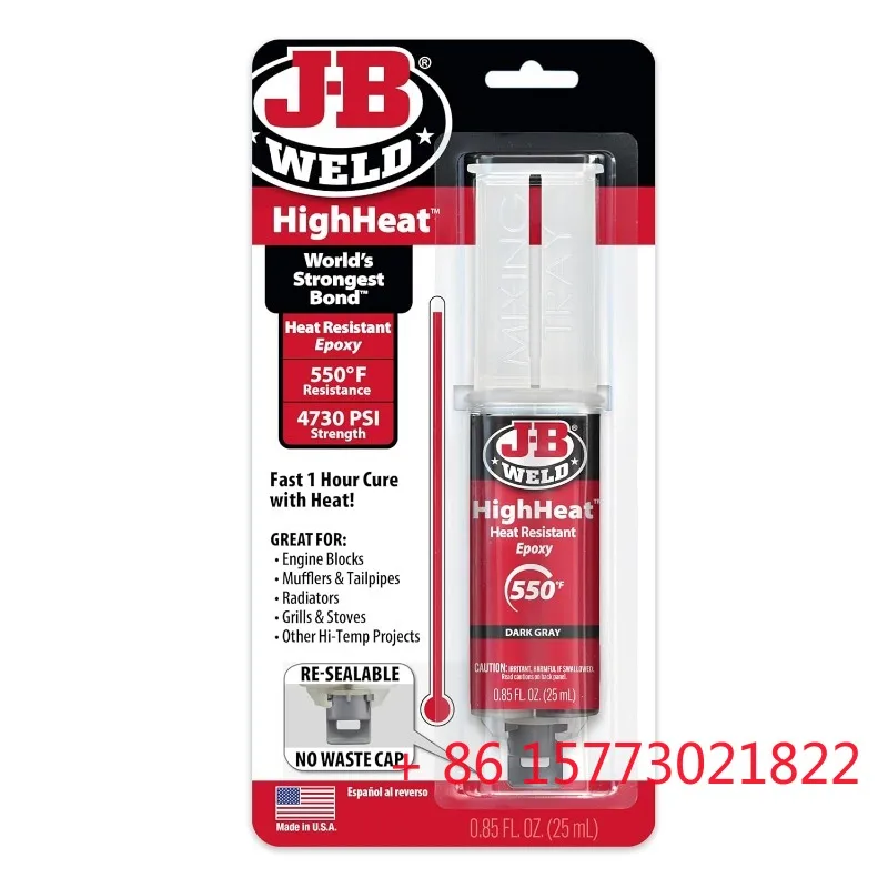 

American JB Welding 8281 Epoxy Resin Strong Metal Reinforcement Ceramic Plastic Adhesive AB Adhesive