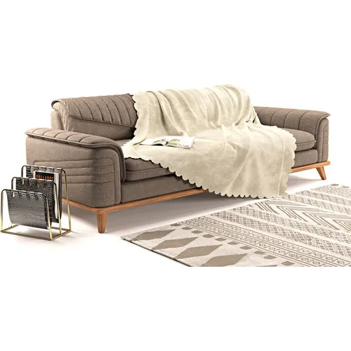 Cream Anti-Slip Polyester Seat Cover | Sofa Throw