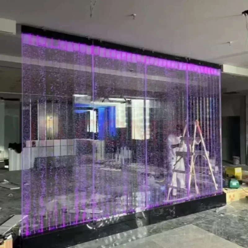 【2026】جدار فقاعة أكريليك لغرفة المعيشة ستارة مائية جدار عائلي مطعم مدخل شاشة تقسيم مبيعات المصنع مباشرة