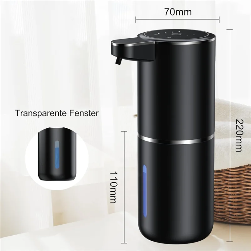 Automatic Soap Dispenser, 380 Ml, Electric Wall Mounting, Non-Contact Automatic Soap Dispenser, USB Rechargeable-New