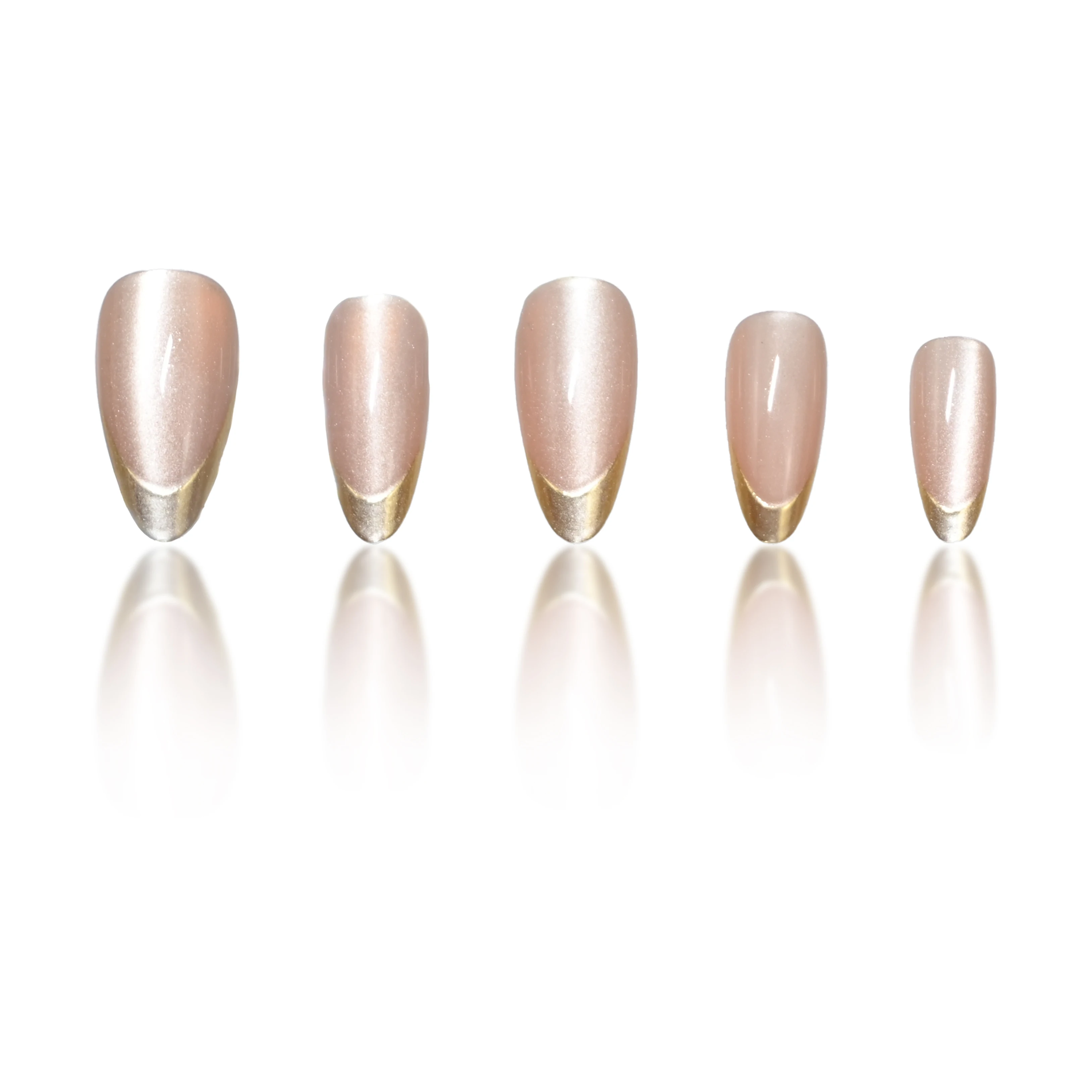 24Pcs pink cat eye French nail - Nail Art Pink Cat Eye recension och pris