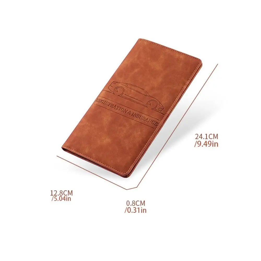 Card Holder PU Leather Passport Bag Passport Cover Purse Travel Wallet Ticket Holder Airplane Check-in Certificate Storage Bag view 6