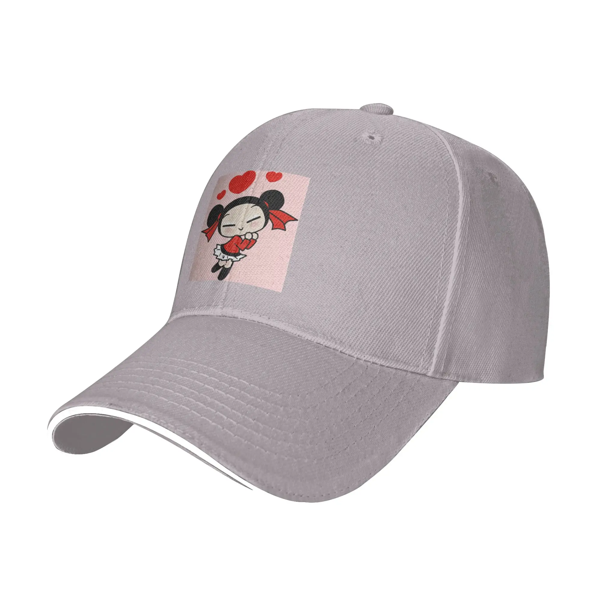 Cartoon Pucca Cap Fashion Casual Baseball Caps Adjustable Hat Hip Hop Summer Unisex Baseball Hats Customizable Polychromatic