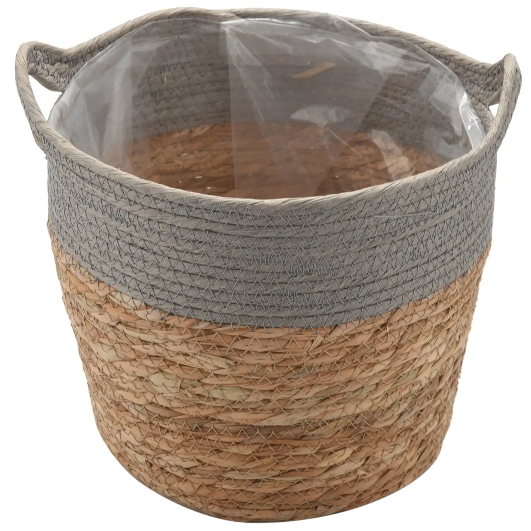 

Foldable Natural Straw Woven Flower Pot Woven Basket Flower Plant Home Decor Garden Storage Accessories, B