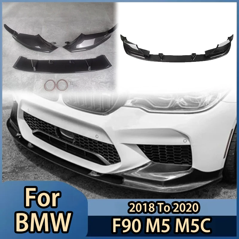 

Для BMW F90 M5 M5C 2018-2020 передний бампер, автомобильные аксессуары, украшение, спойлер, сплиттер, диффузор, модификация, внешний нижний
