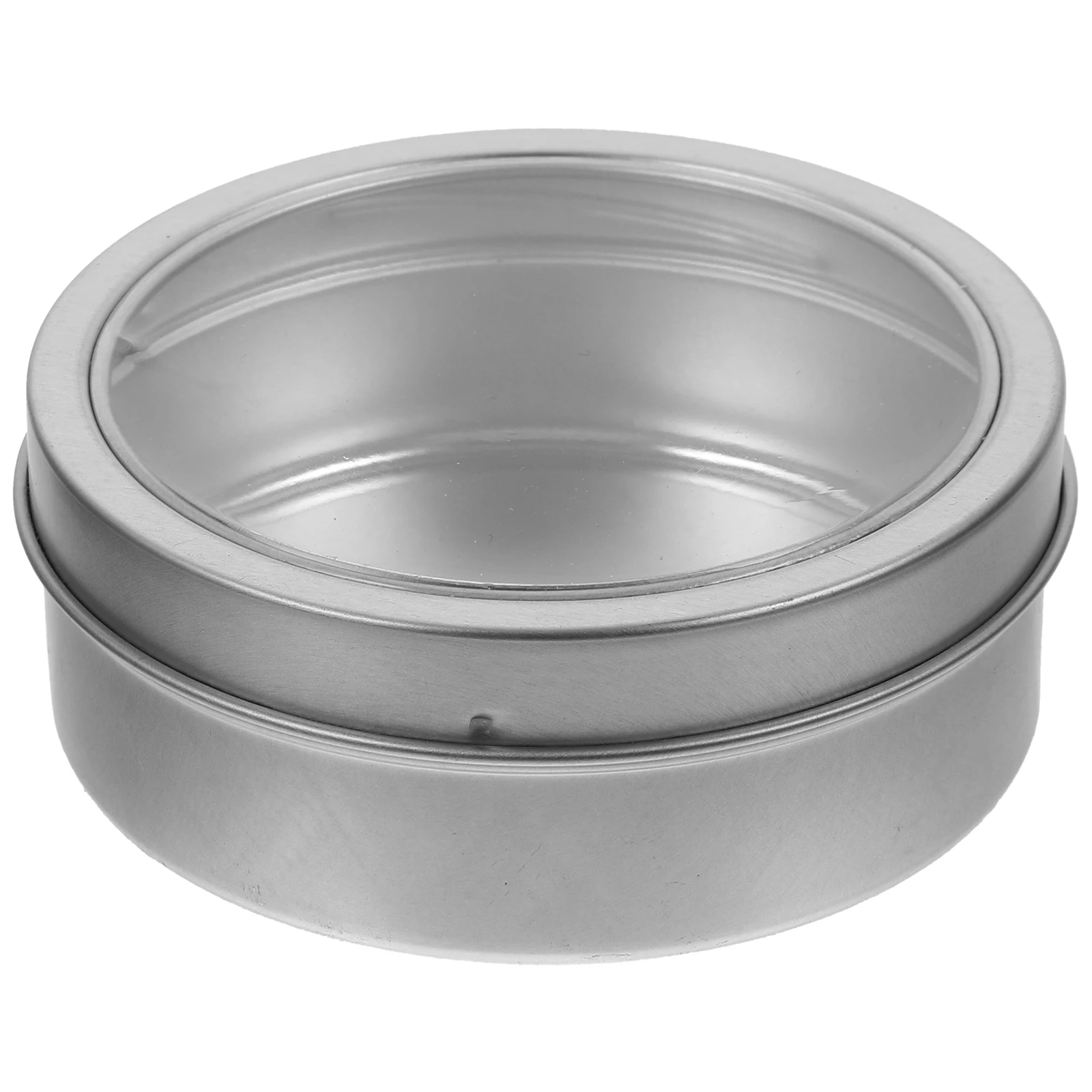 

Magnetic Storage Box Silver Round Spice Jars Containers Fridge Kitchen Holder Metal Surface Camping Picnic RV Outdoor Party Tin