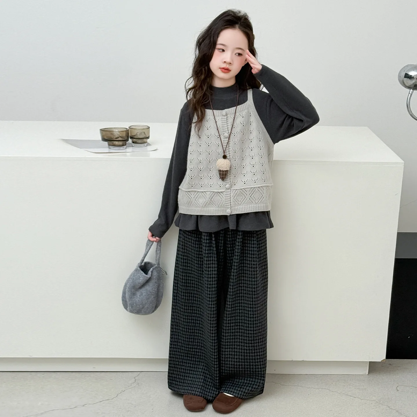 

Girls' Spring Autumn Set Trendy 2025 New Children's Fashionable Korean Style Dressing Girls' Fashion Autumn Clothing