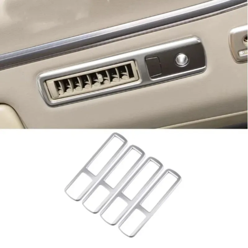 

X-T For Toyota Alphard 30 series 2016-2022 interior Roof Rear Air Confition AC Vent Outlet Cover Stickers Decor Mold Trims