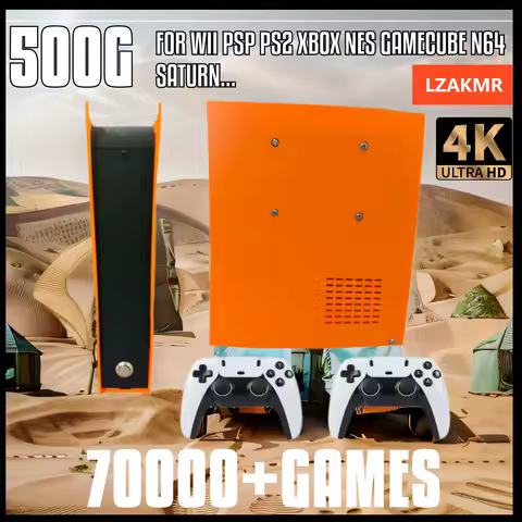 70000+Games Retro Game Console M88 60+Emulators 500GB Batocera I3-3110M For Wii PS2 PSP GameCube N64 Wireless handle 4K HD TVBox