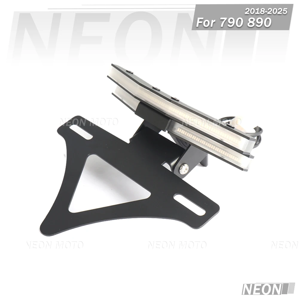 

For 790 890 2018-2025 Motorcycle With light Rear Tail Tidy Fender Eliminator License Plate Holder
