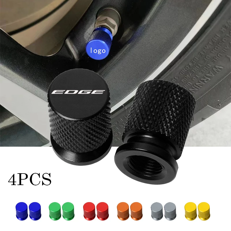 

For Ford Edge Car Wheel Tire Valve Caps Tyre Stem Covers Airdust Waterproof Auto Accessories 4PCS