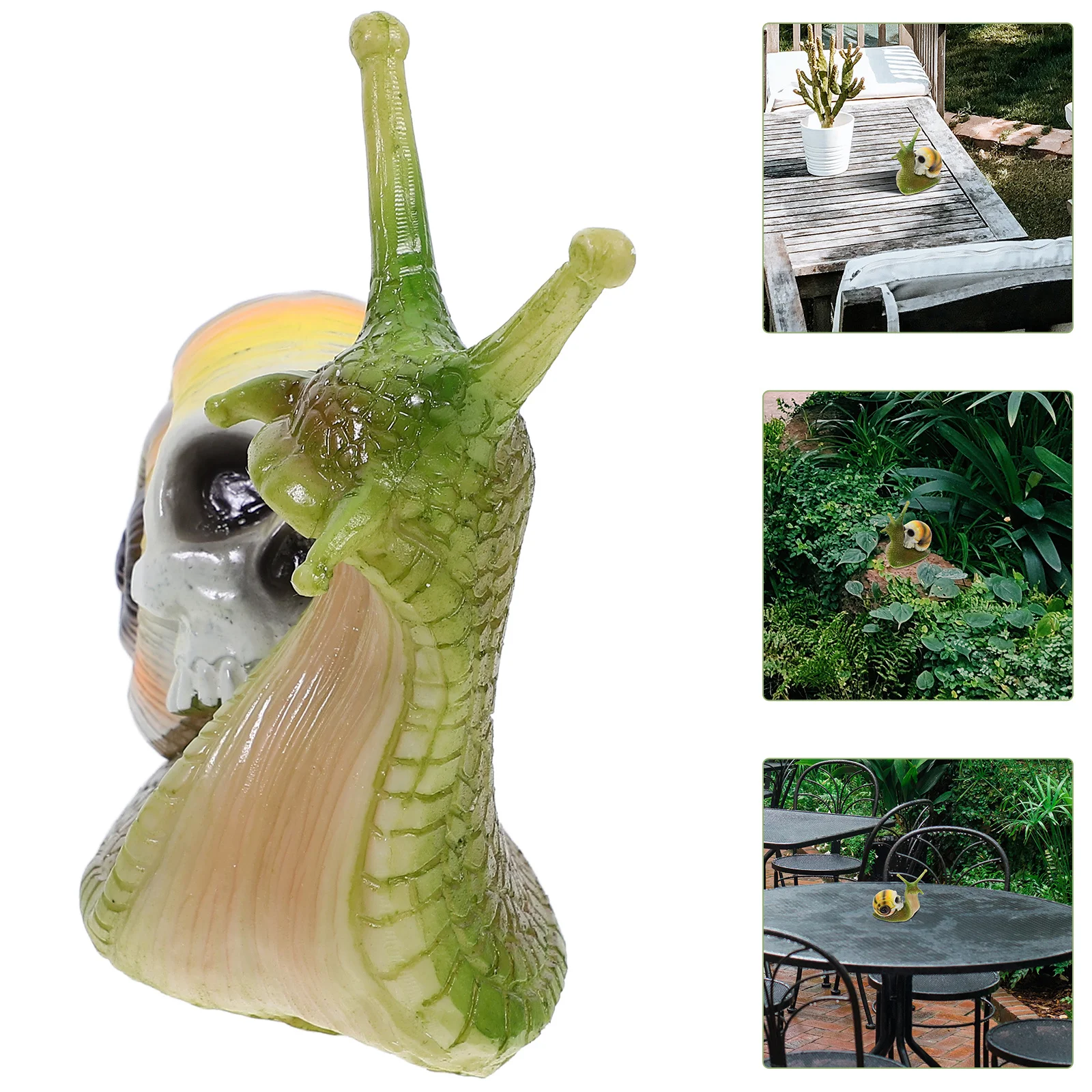 

Garden Snail Decor Resin Statue Adorable Figure Ornament Long-Lasting Versatile Indoor Outdoor Accessory Miniatures Snail Toy