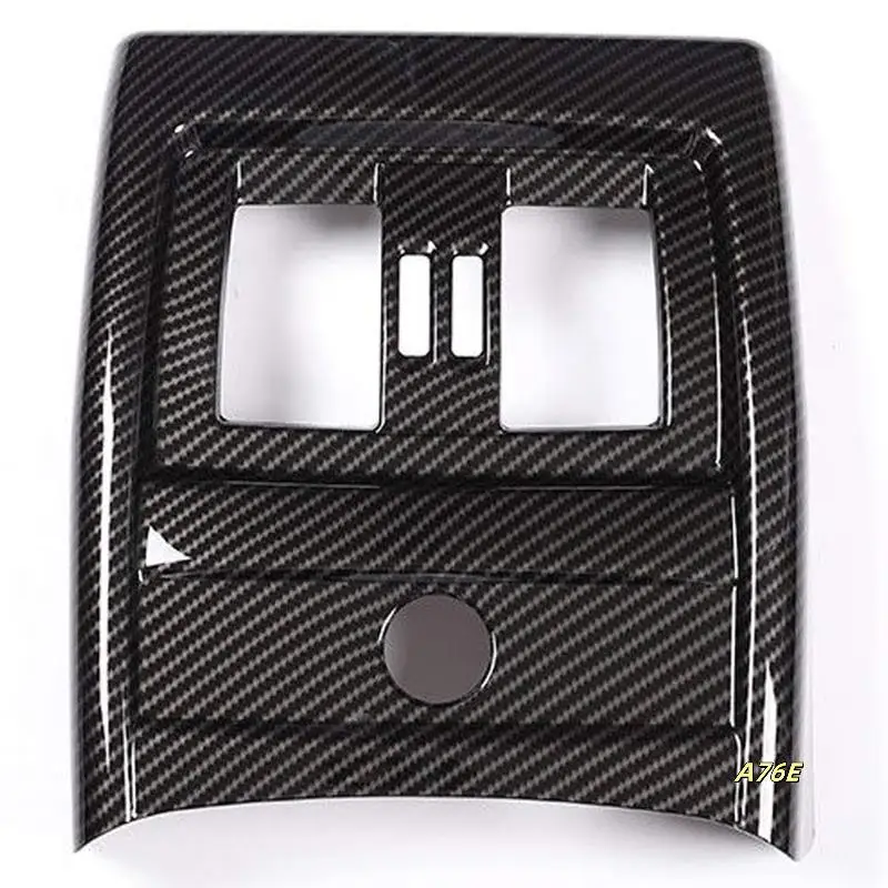 

Carbon Fiber Style Abs Chrome Interior Rear Seat Air Conditioning Vent Cover Trim For Bmw 3 4 Series Gt F30 F34 2013-2018