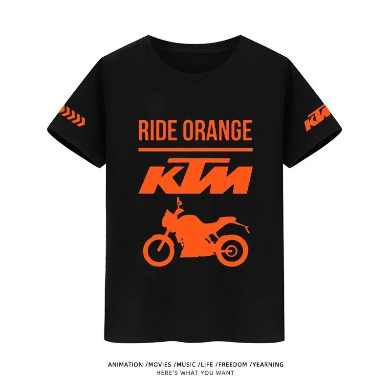 الصيف KTM سباق الدراجات النارية سريعة الجافة قميص الرجال تنفس الرياضة المحملة الشباب الاطفال الدراجات الملابس أكتيفيوير قصيرة الأكمام المحملة