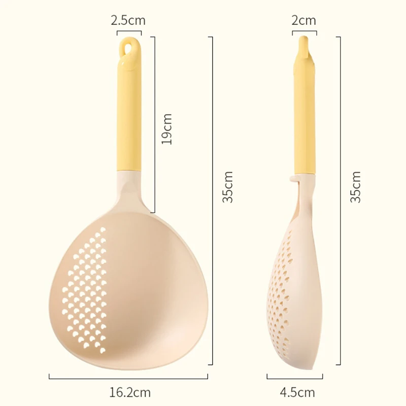 Multifunctional Dual-use Scoop Large Kitchen Household Dumpling Noodle Colander High Temperature Resistant Soup Drain Colander