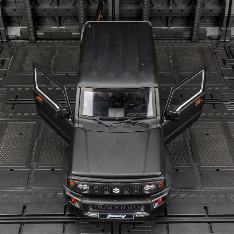 CCA 1:18 Suzuki Jimny Legierung Geländewagen Modellauto Dekoration Tür kann mit akustooptischen Kinderspielzeugen geöffnet werden