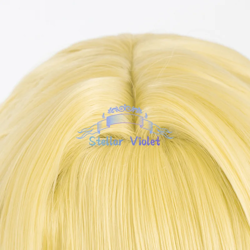 Misa Amane Cosplay Wig Heat Resistant Anime Death Note Misa Amane Cosplay Synthetic Wigs Double Ponytail 90CM Gold Anime Wig