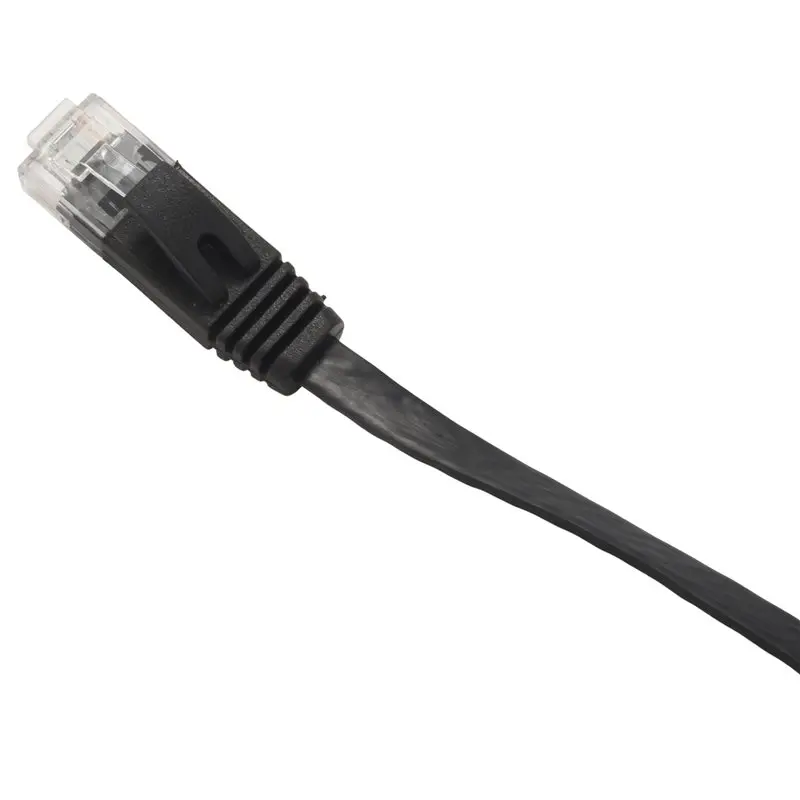 M09K 120 Pcs 1 Ft Flat Internet Network Cable Solid Cat6 High Speed Patch Lan Wire With Snagless Rj45 Connectors