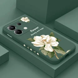 Magnolia Flowers Phone Case For Xiaomi Poco F7 X7 X6 F6 M6 M5 M5S F5 X5 F4 X4 M4 F3 M3 X3 Pro Ultra 4G 5G GT Silicone Cover