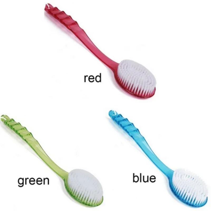 Massager Back Spa Long Natural Body Brush Bath  Plastic Bristle Shower