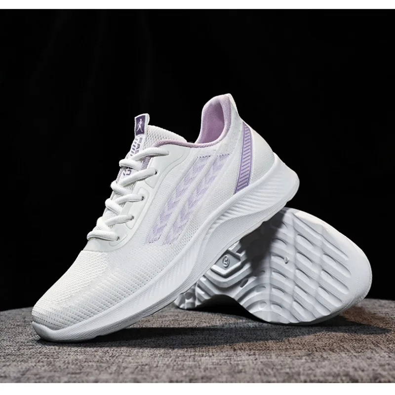 Women's Breathable Mesh Sneakers Platform Sole Korean Style Spring Casual Sports Shoe Plus Size Orthopedic  Height Walking Shoes