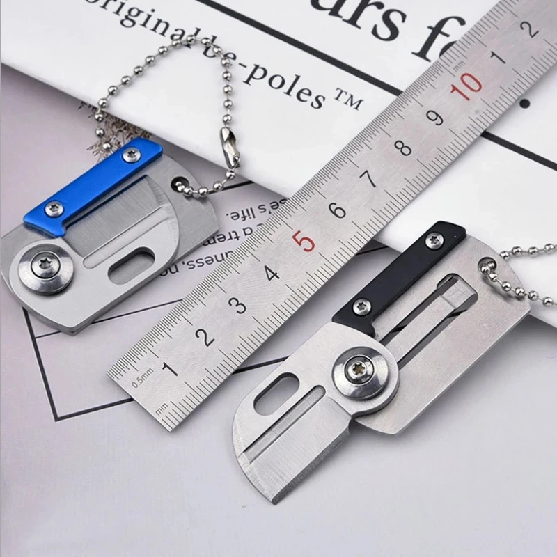 5 Colors EDC Mini Folding Knife Multifunction Key Chain Portable Survival Camping Knife Opener Pocket Knife Hands Tool