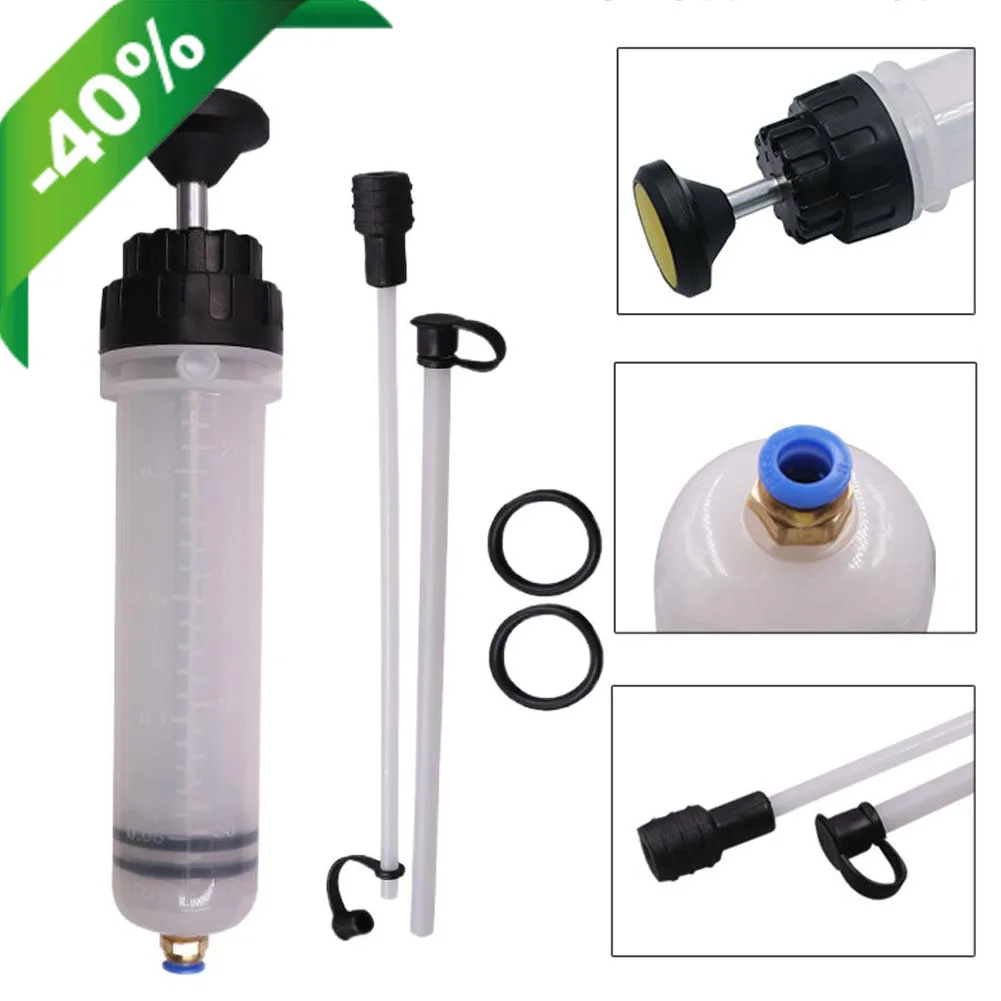 Bomba extractora de fluido de aceite de 500cc, jeringa de aceite multiusos, Extractor de jeringa de fluido, transferencia de combustible al vacío para coche, jeringa de aceite automotriz