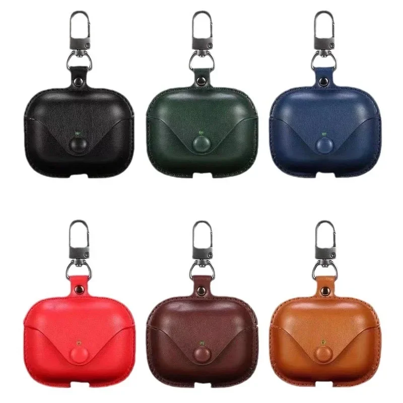 

For Airpods 4 Case Leather Business Earphone Case Headset Shell Headphone Cover For Apple Air Pod 3 Pro 2nd Generation