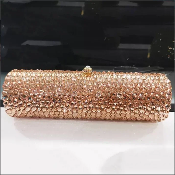 

XIYUAN High Quality Crystal Party Banquet Handbag Women Diamond Stone Gala Dinner Evening Bag Wedding Bridal Cocktail Lady Purse