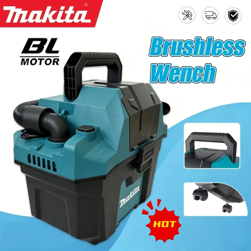 Makita Cleaner Vacuum Brushless Vacuum Cleaner Dust Collector Drum Household Industrial Building Vacuum Cleaner(No Battery)