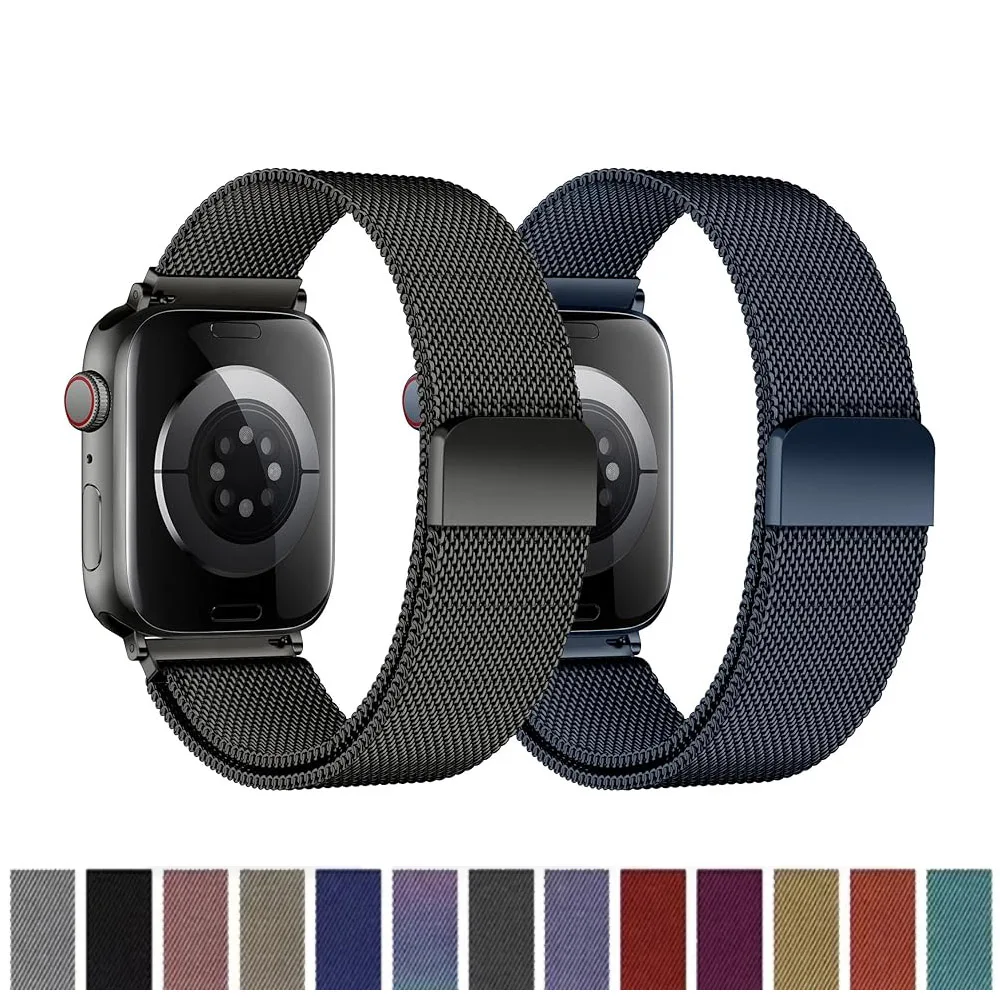 Milanaise-Band für Apple Watch Ultra 3, Armband 49 mm, 46 mm, 42 mm, 45 mm, 44 mm, 41 mm, 40 mm, Metallschlaufenarmband für iWatch 11 10 9 8 7 6 5 SE