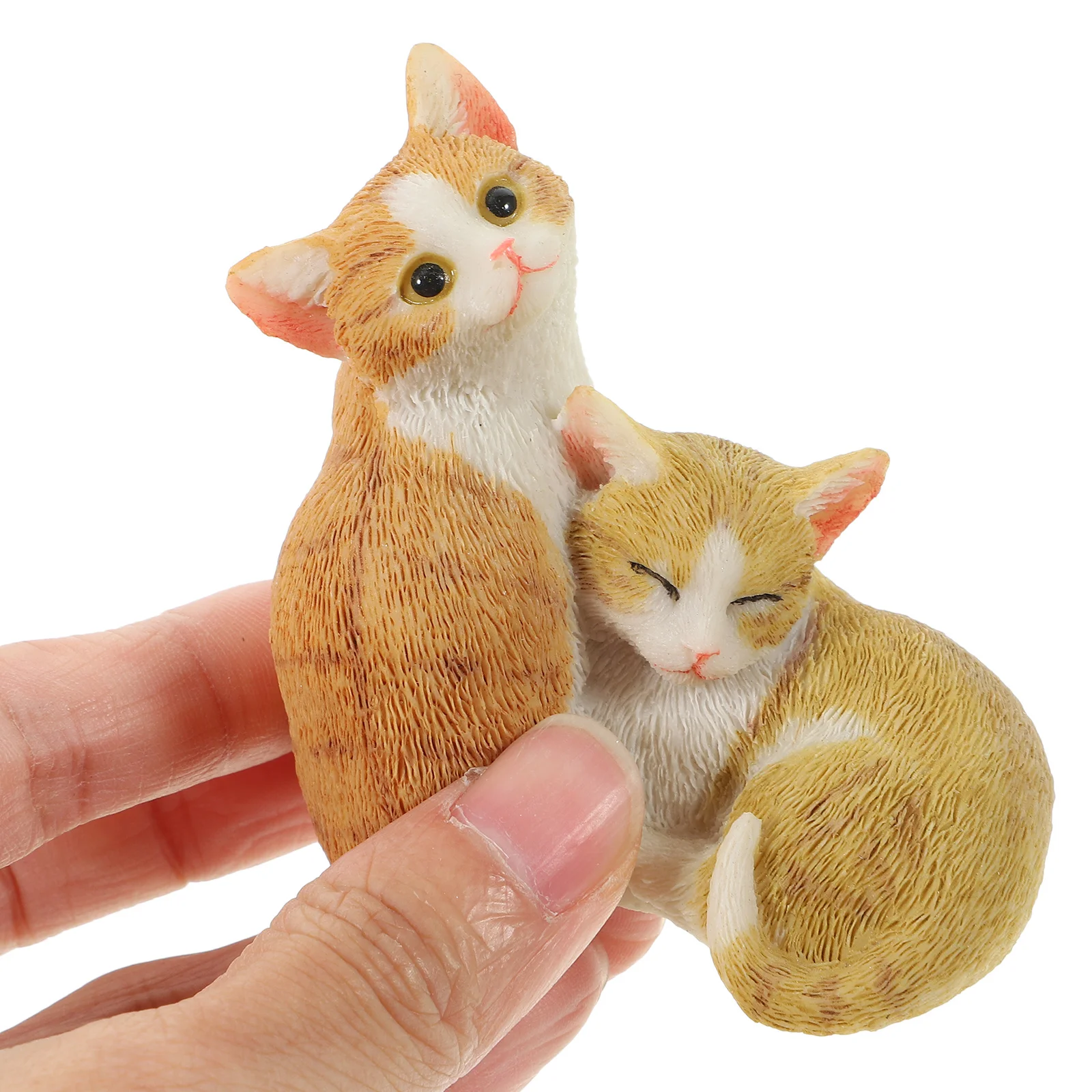 

Cat Statue Miniature Decorative Lawn Plant Pot Ornament Home Desktop Garden Decor Fairy Garden Cat Miniatures Miniatures