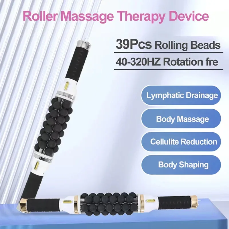 Glow Portable Handheld Lymphdrainage Inner Ball Roller Body Massage Contouring
