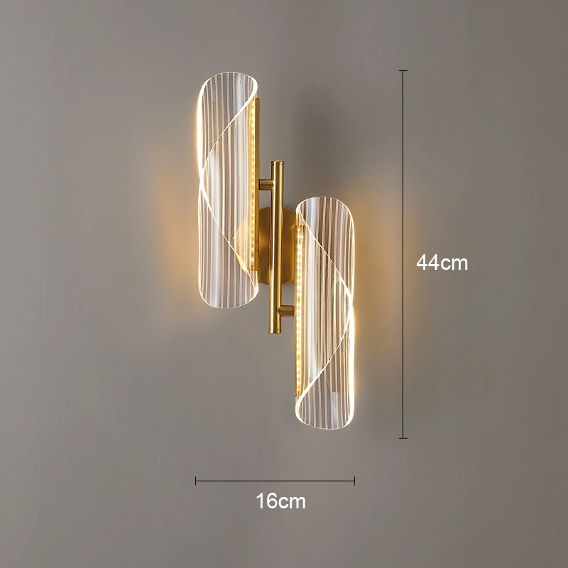 Nordic LED Wall Lamp Indoor Lighting For Home Bathroom Hotel Living Room Decoration Bedside Lamp Bed Luxurious Modern Light