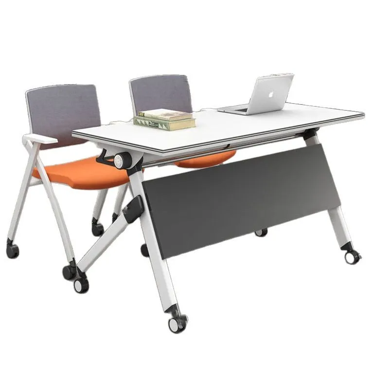 

Training tables can be spliced, flip table mobile long with wheels, multi-functional office folding conference table