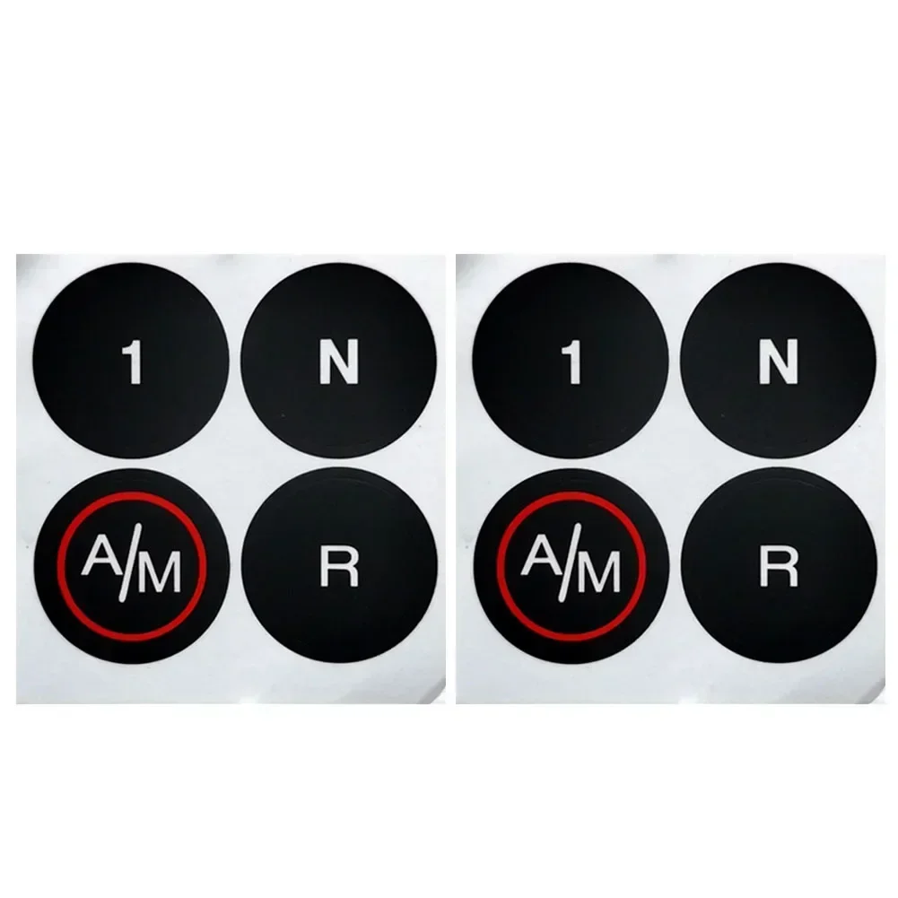 2pcs Car Button Repair Decal Sticker Fits For FIAT 500 MTA GEARBOX WORN PEELING BUTTON REPAIR DECALS STICKERS