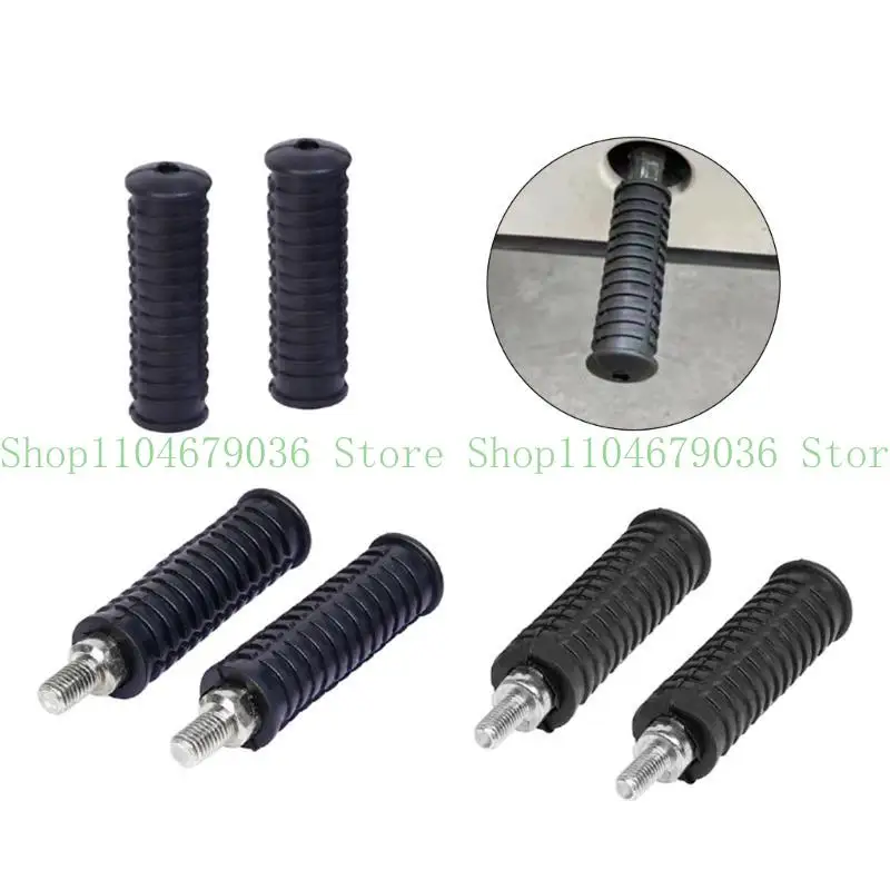 652F Motorcycle Footrests Replacement Universal Aluminum Alloy Rear Pedals Footrest
