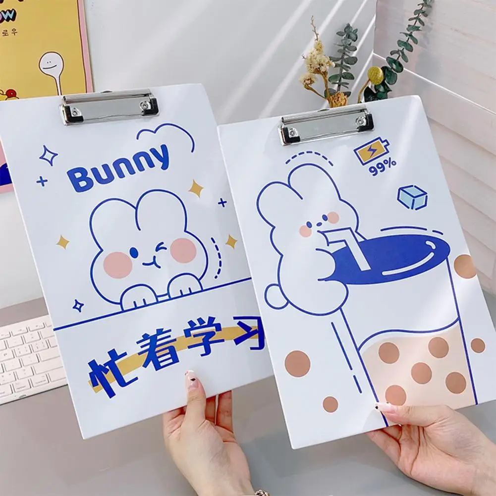 

Paperboard Clip Multifunctional Test Paper Clipboard Cute A4 Cartoon File Memo Test Paper Clipboard Student Document Board Clip