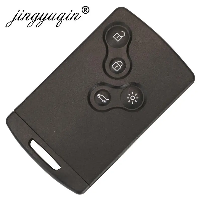 Jingyuqin HandsFree Keyless смарт-карта для Renault Megane III Fluence Laguna III Scenic Clio Captur Koleos 433MHz FSK PCF7952 Key Remote